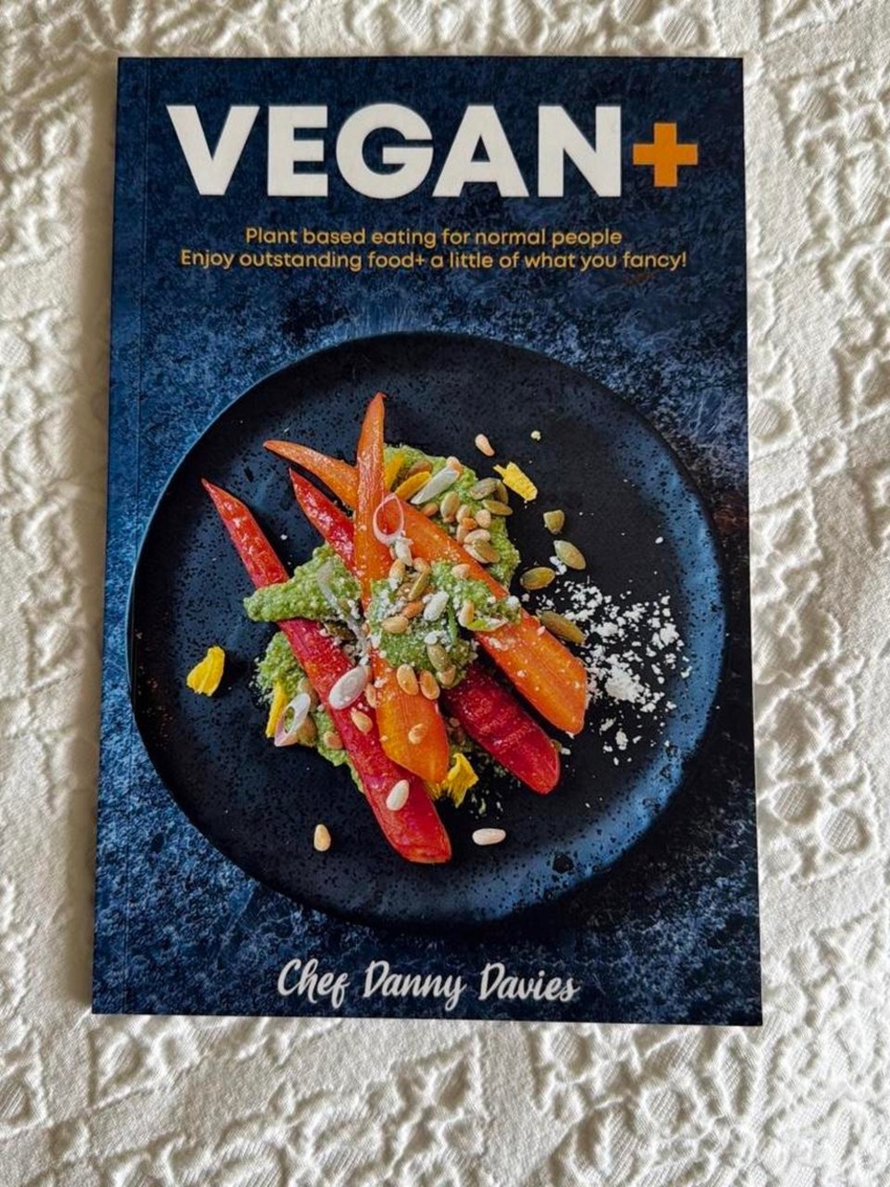Vegan+ Cookbook by - Navy and Black Cover